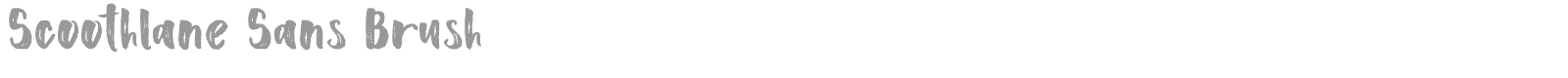 Scoothlane Sans Brush font preview